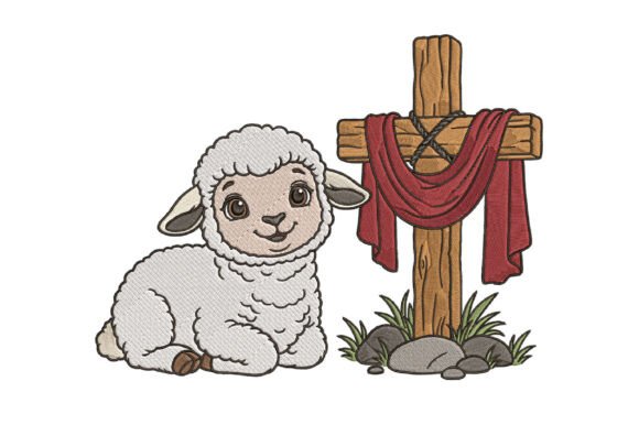 Christian Cross with Lamb Embroidery: A Maker's Review